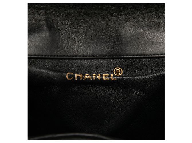 Mochila Chanel Duma de piel de cordero acolchada negra tamaño Medium Negro - vista 5