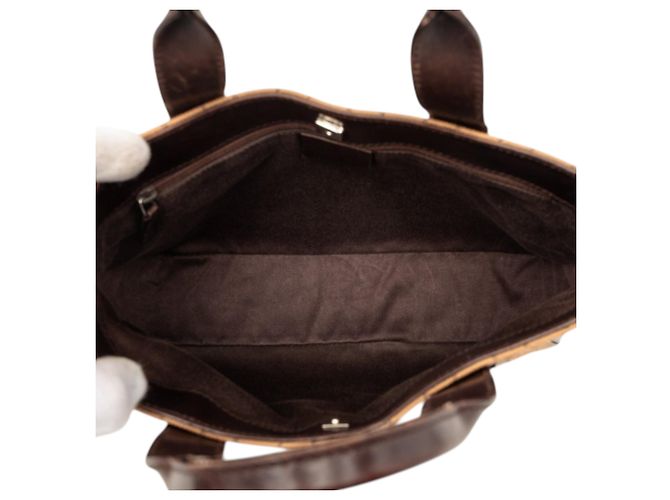 Bolso Gucci Brown GG Denim Castaño - vista 4