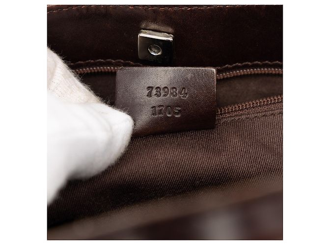 Bolso Gucci Brown GG Denim Castaño - vista 6