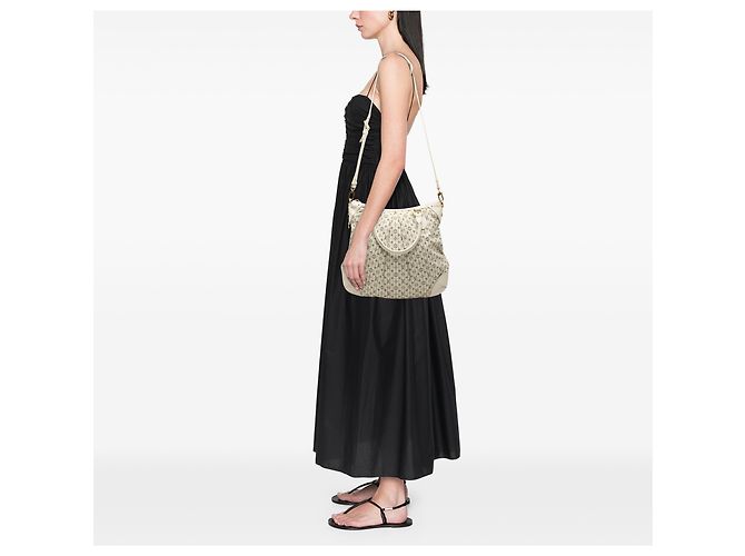 Louis Vuitton Beige Monogram Mini Lin Croisette Marina PM - vista 7