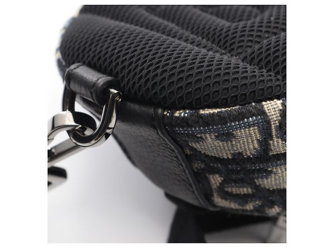 Marsupio Christian Dior Dior SCARAB Nero Beige Blu navy - vista 6