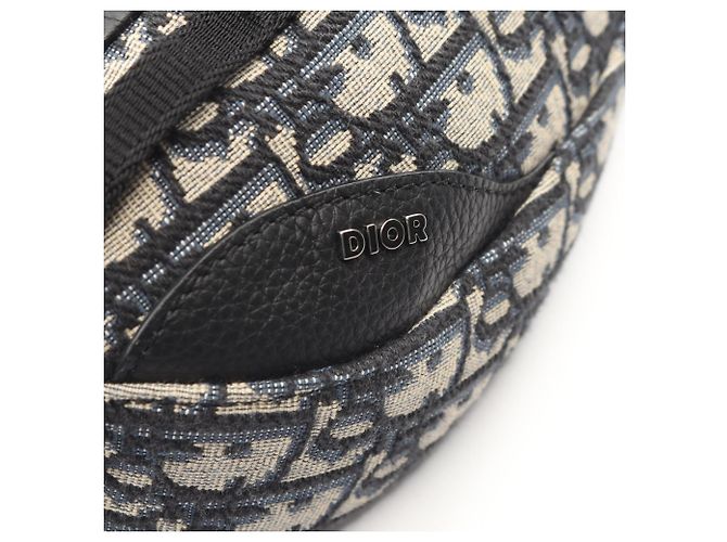 Marsupio Christian Dior Dior SCARAB Nero Beige Blu navy - vista 7
