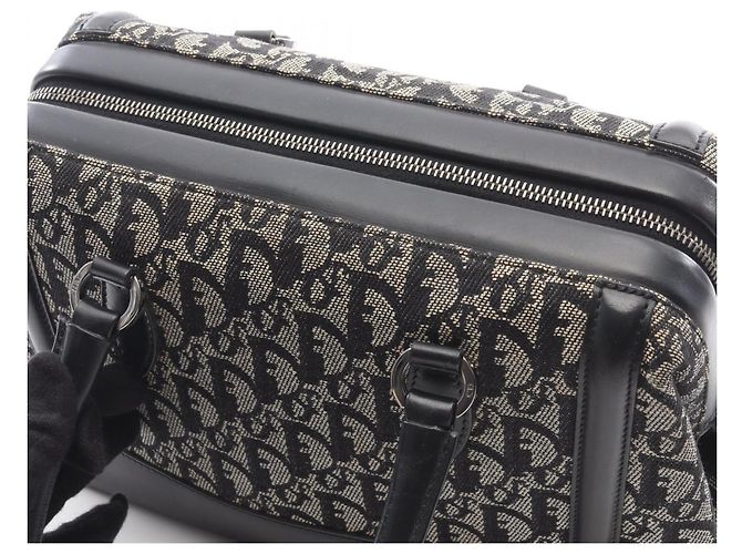 Borsa Christian Dior Dior Trotter Nero Beige - vista 10