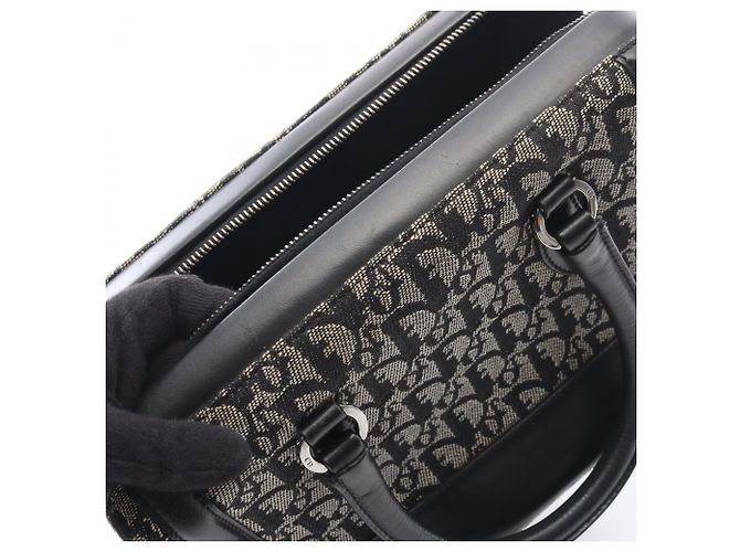Borsa Christian Dior Dior Trotter Nero Beige - vista 11