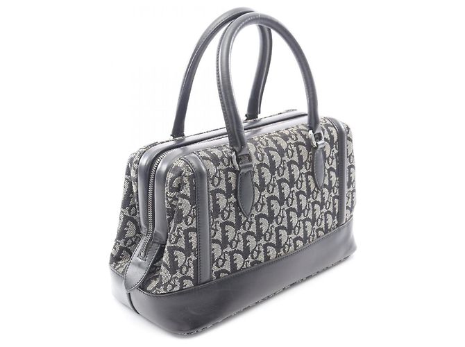 Borsa Christian Dior Dior Trotter Nero Beige - vista 2