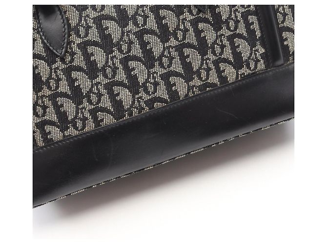 Borsa Christian Dior Dior Trotter Nero Beige - vista 5