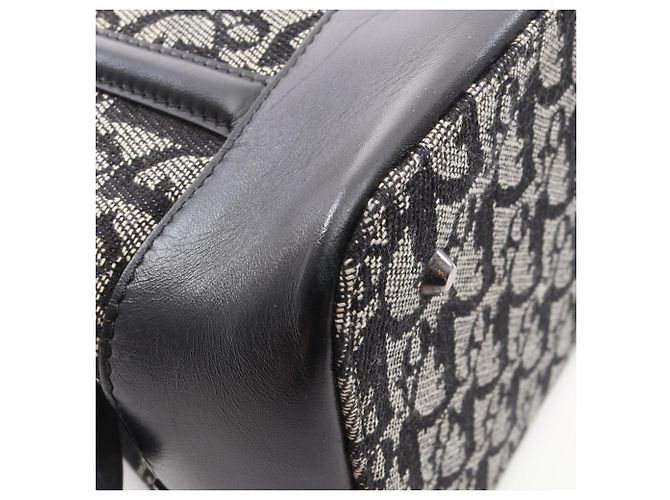 Borsa Christian Dior Dior Trotter Nero Beige - vista 7