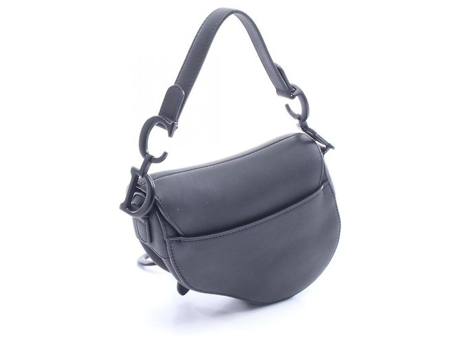 Mini borsa Saddle Christian Dior Nero - vista 2