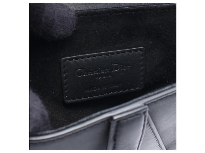 Mini borsa Saddle Christian Dior Nero - vista 4