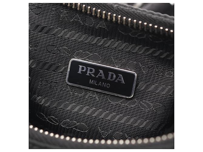 Saffiano Borsa a Spalla Prada Re-Edition 2005 Nero - vista 4