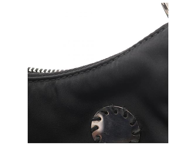 Saffiano Borsa a Spalla Prada Re-Edition 2005 Nero - vista 7