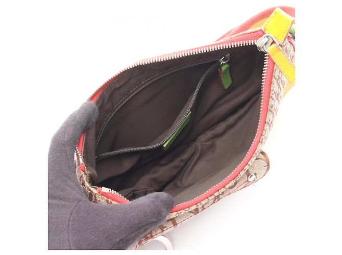 Borsa a tracolla Christian Dior Rasta Trotter Saddle Pocket Multicolore Beige - vista 3