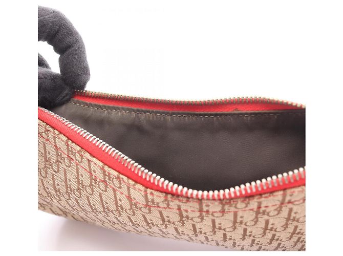 Borsa a tracolla Christian Dior Rasta Trotter Saddle Pocket Multicolore Beige - vista 5