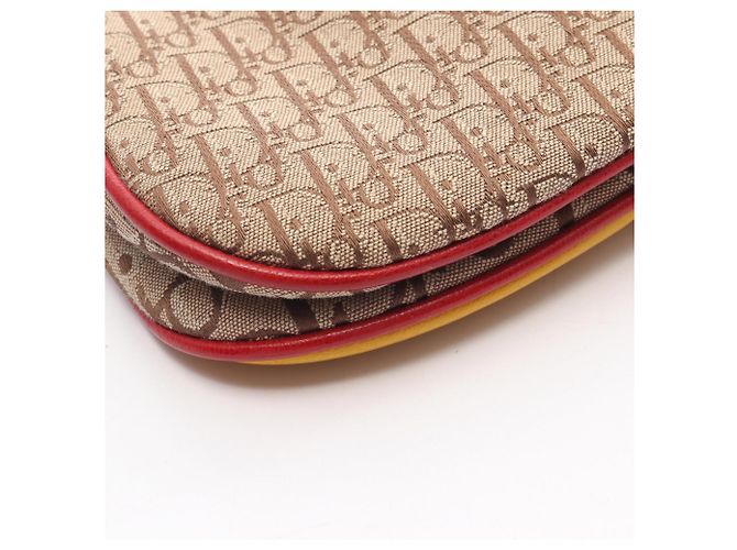 Borsa a tracolla Christian Dior Rasta Trotter Saddle Pocket Multicolore Beige - vista 8