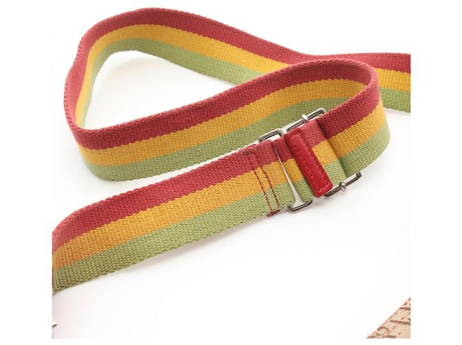 Christian Dior Dior Rasta Trotter Saddle Pocket Shoulder Bag Multicolore Beige - vista 13