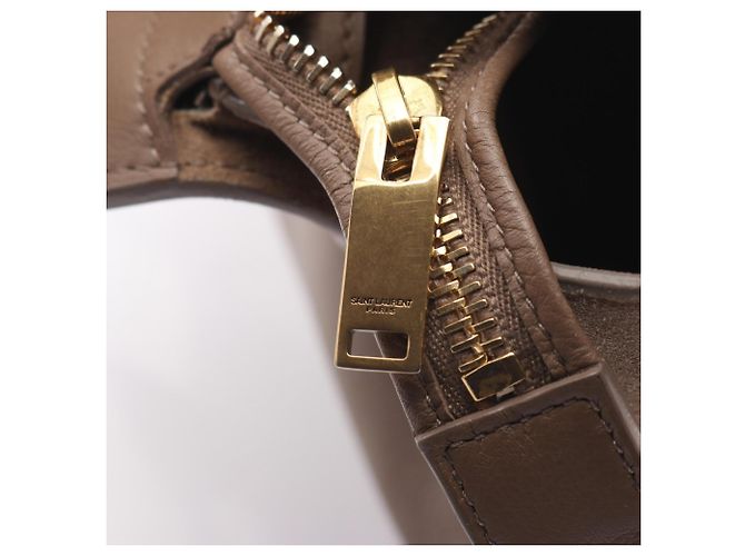 Downtown Graue Lederhandtasche Yves Saint Laurent - Ansicht 11