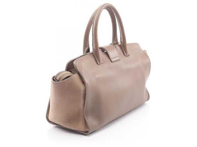 Downtown Graue Lederhandtasche Yves Saint Laurent - Ansicht 2