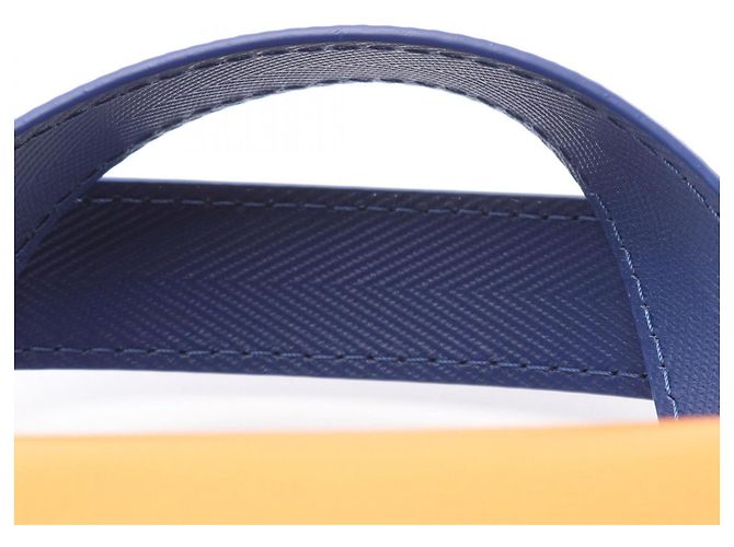 Sac cabas en cuir orange Louis Vuitton - vue 5