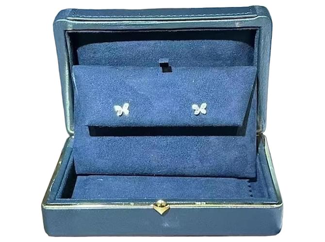 Graff Butterfly Diamant-Ohrringe Silber - Ansicht 2