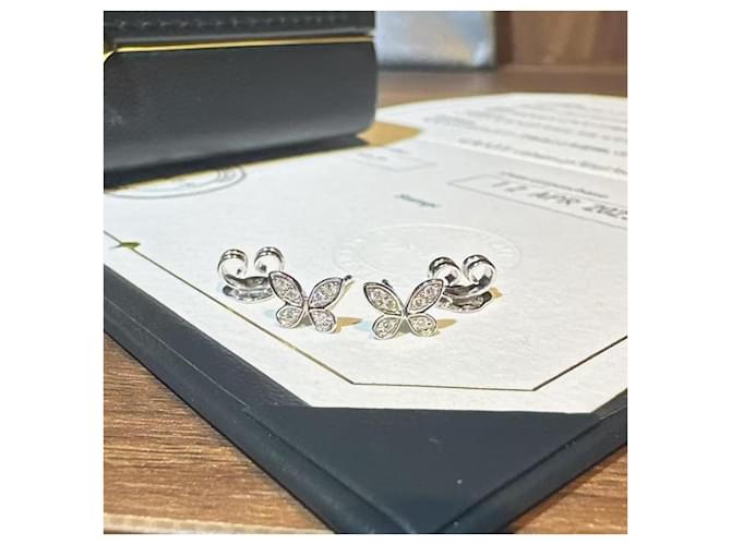 Graff Butterfly Diamant-Ohrringe Silber - Ansicht 3