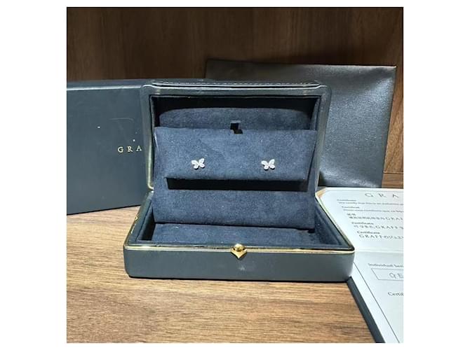 Graff Butterfly Diamant-Ohrringe Silber - Ansicht 8