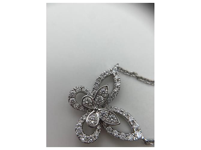 Collana Graff Butterfly Illusion in Diamanti Argento - vista 4