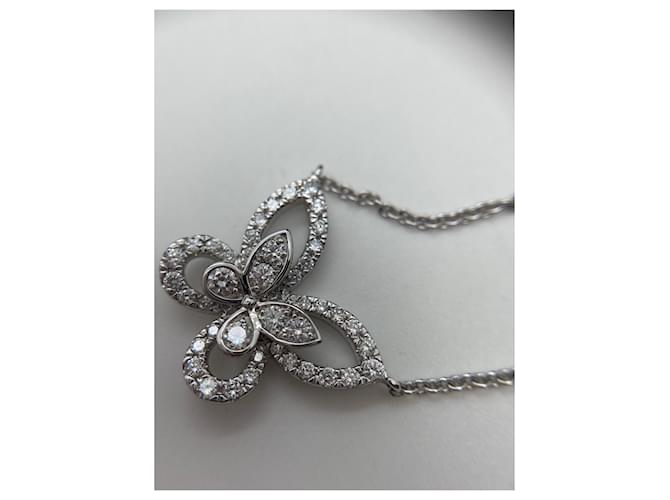 Collana Graff Butterfly Illusion in Diamanti Argento - vista 5