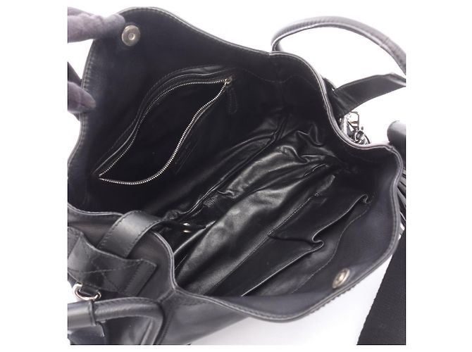 Christian Dior Dior Cannage Lace Pocket Shoulder Bag Nero - vista 3