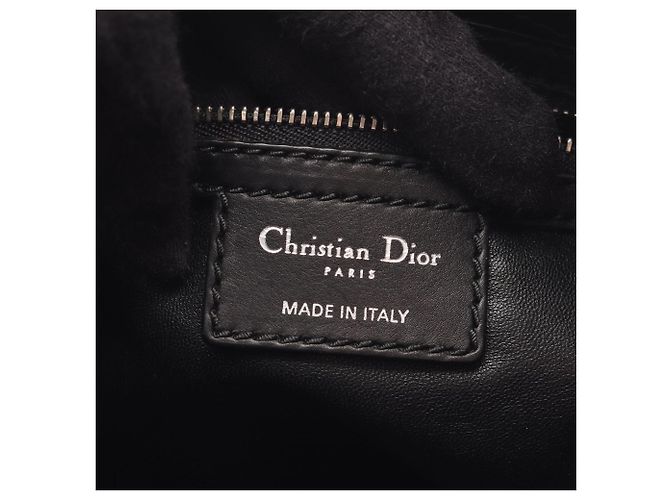 Christian Dior Dior Cannage Lace Pocket Shoulder Bag Nero - vista 4