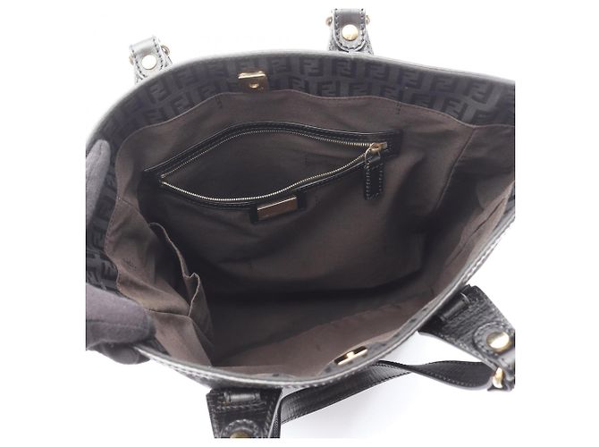 Fendi Zucchino Tote Bag Schwarz - Ansicht 3