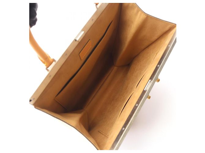 Borsa Tote Louis Vuitton Crown Frame GM Marrone - vista 3
