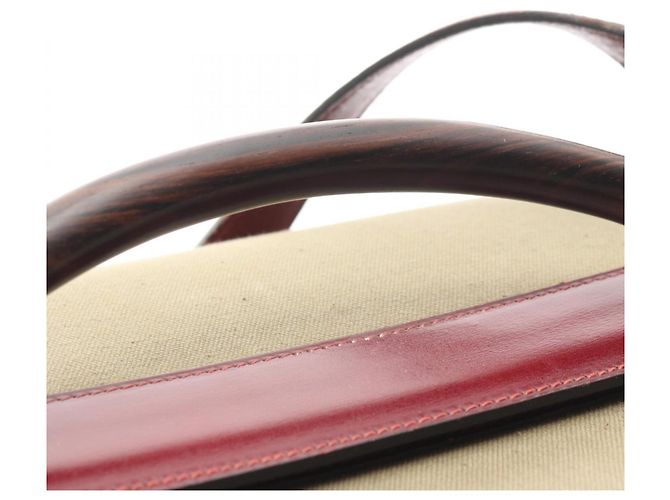 Hermès Borsa a tracolla Hermes Cosmos Rouge H Rosso Beige Bordò - vista 7