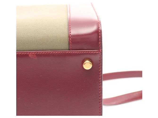 Hermès Borsa a tracolla Hermes Cosmos Rouge H Rosso Beige Bordò - vista 8