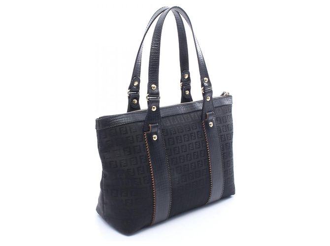 Fendi Zucchino Tote Bag Schwarz - Ansicht 2
