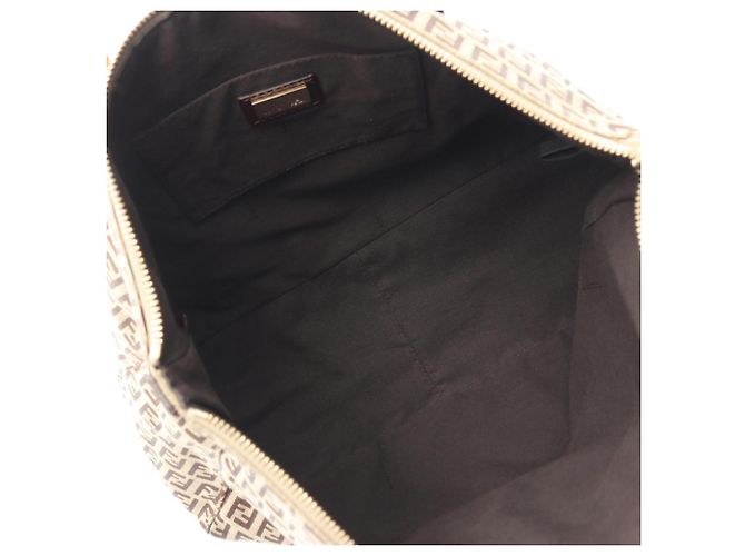 Fendi Zucchino Tote Bag Braun Beige - Ansicht 3