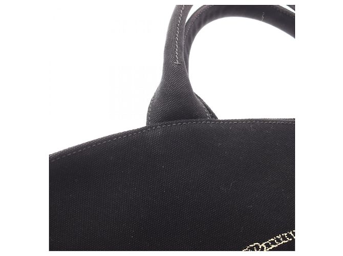 Borsa Tote 2-Way CANAPA Prada Nero - vista 13