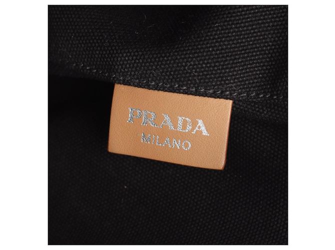 Borsa Tote 2-Way CANAPA Prada Nero - vista 4