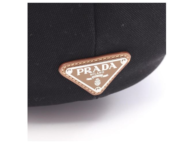 Borsa Tote 2-Way CANAPA Prada Nero - vista 5