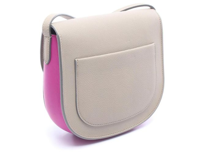 16 Céline Borsa a Spalla Celine Trotter Small Bicolor Marrone Rosa - vista 2