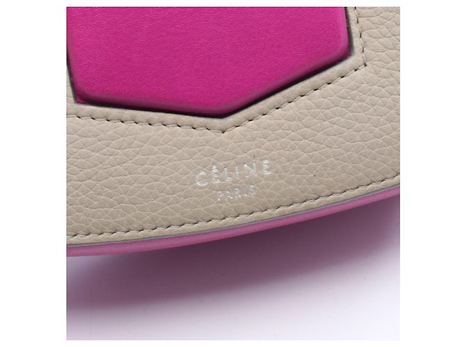16 Céline Borsa a Spalla Celine Trotter Small Bicolor Marrone Rosa - vista 4