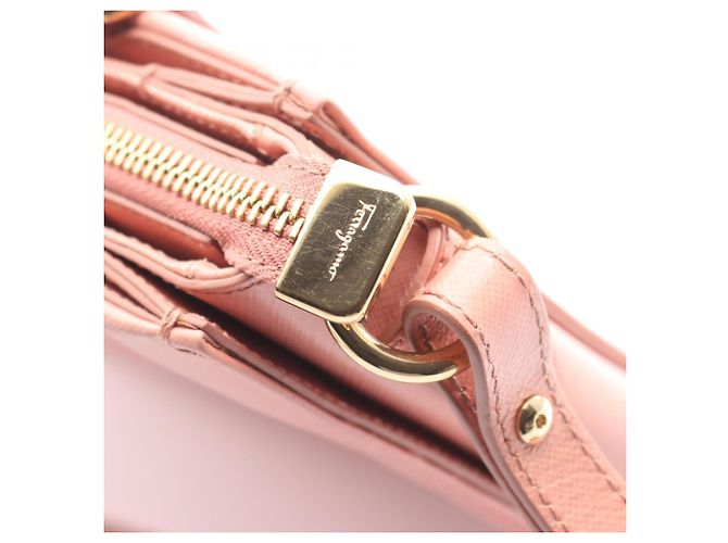 Borsa 2-Way Salvatore Ferragamo Vara Ribbon Rosa - vista 7