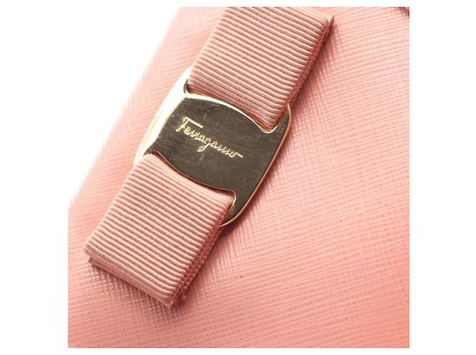Borsa 2-Way Salvatore Ferragamo Vara Ribbon Rosa - vista 9