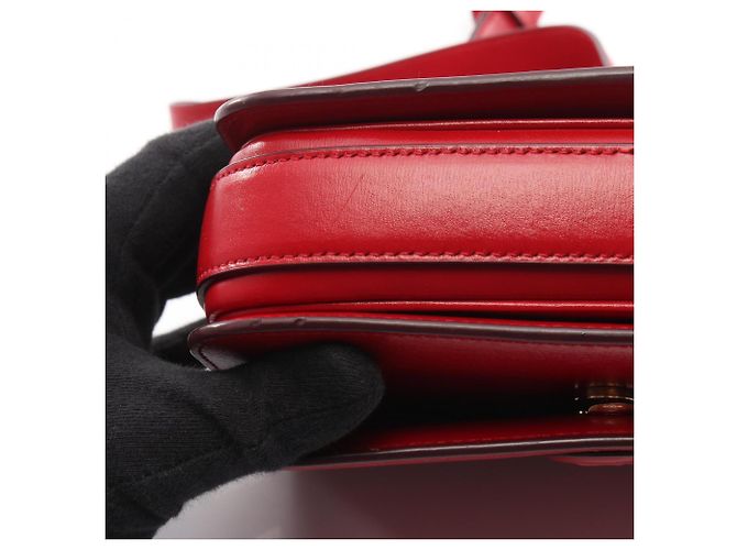 Borsa a Spalla Yves Saint Laurent Paris LE 61 Rosso - vista 7