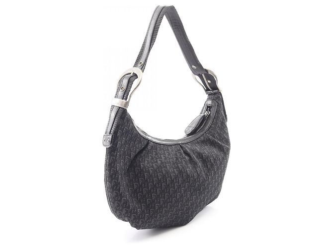 Borsa a tracolla Christian Dior Dior Oblique Nero - vista 2