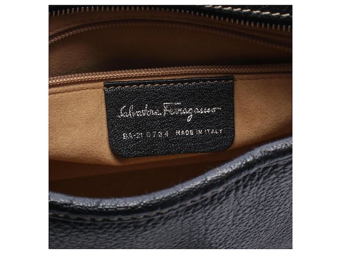 Borsa a mano in pelle nera da donna Salvatore Ferragamo Nero - vista 4
