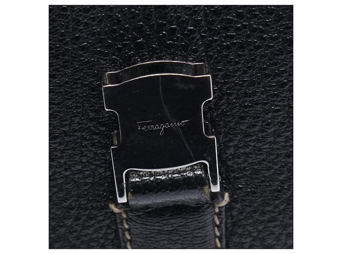 Borsa a mano in pelle nera da donna Salvatore Ferragamo Nero - vista 5