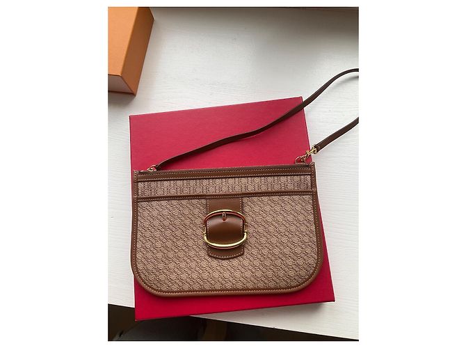Borsa a tracolla Carolina Herrera in pelle intrecciata Marrone - vista 2