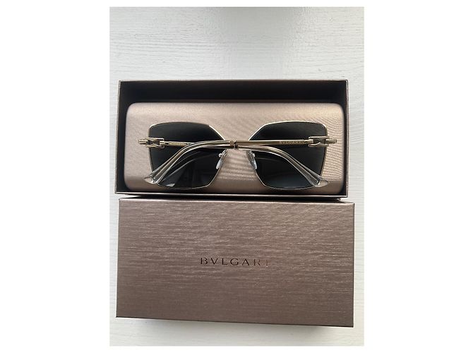 Bulgari Occhiali da sole Bvlgari Neri e Oro Nero - vista 2