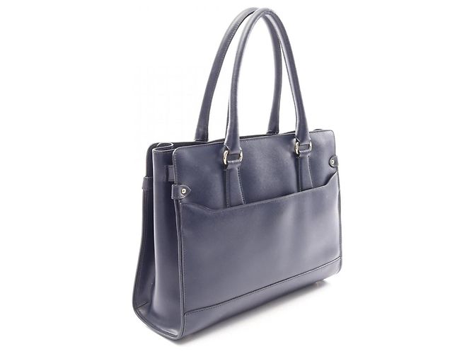 Borsa Salvatore Ferragamo Gancini Blu navy - vista 2