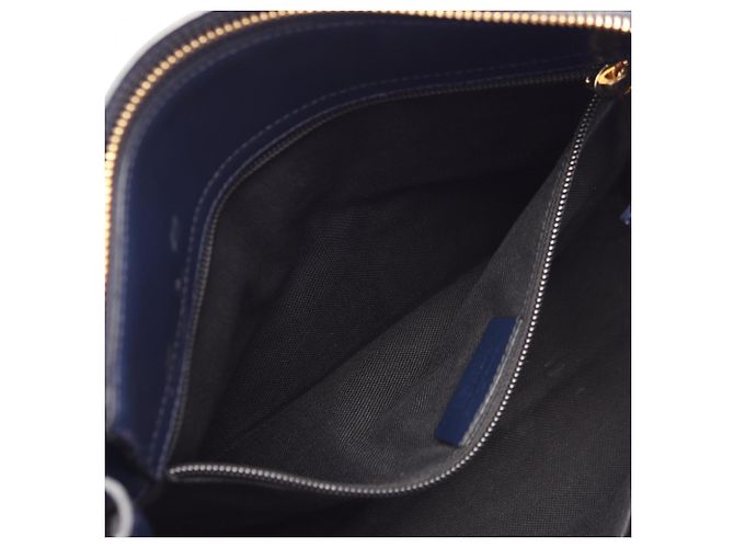 Borsa Salvatore Ferragamo Gancini Blu navy - vista 8